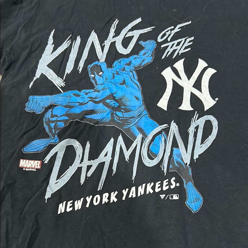 Marvel Black and Blue Graphic Tee